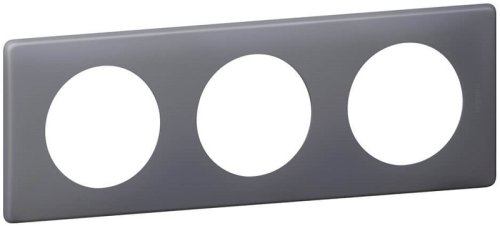 Рамка универсальная Legrand Celiane 3-м. фиолетовая перкаль  картинка